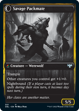 Child of the Pack (DBL-501) - Innistrad: Double Feature: (Double Faced Transform)