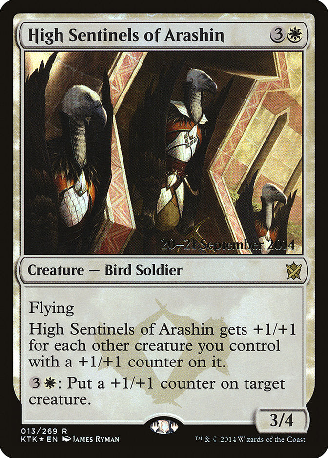 High Sentinels of Arashin [Khans of Tarkir Prerelease Promos] | The CG Realm