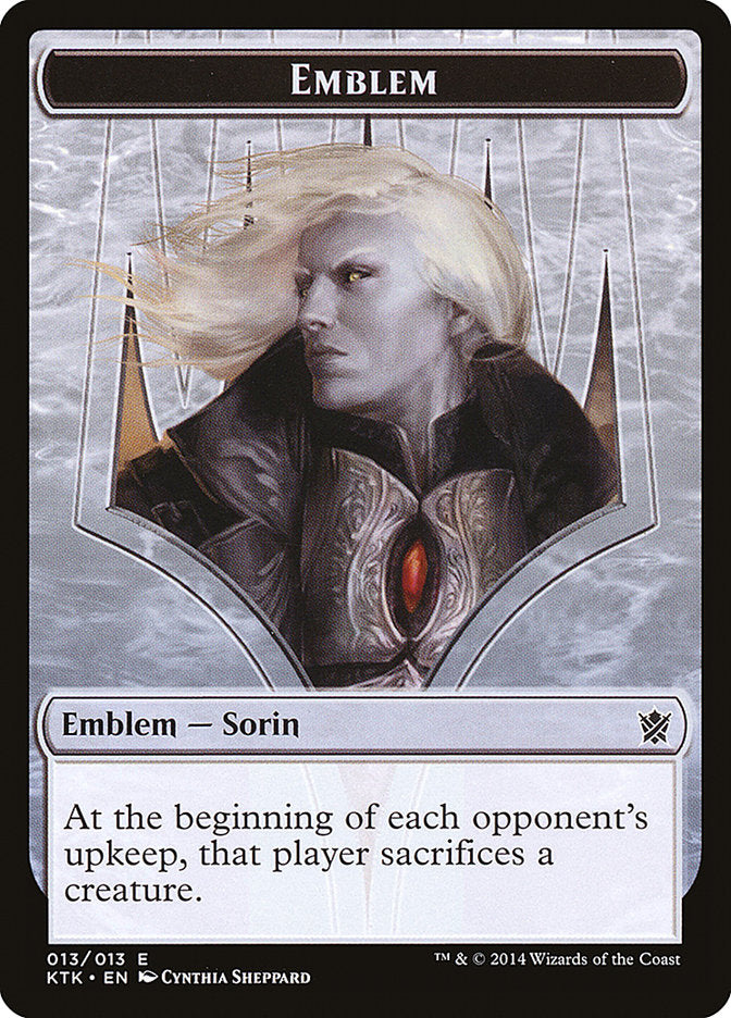 Sorin, Solemn Visitor Emblem [Khans of Tarkir Tokens] | The CG Realm