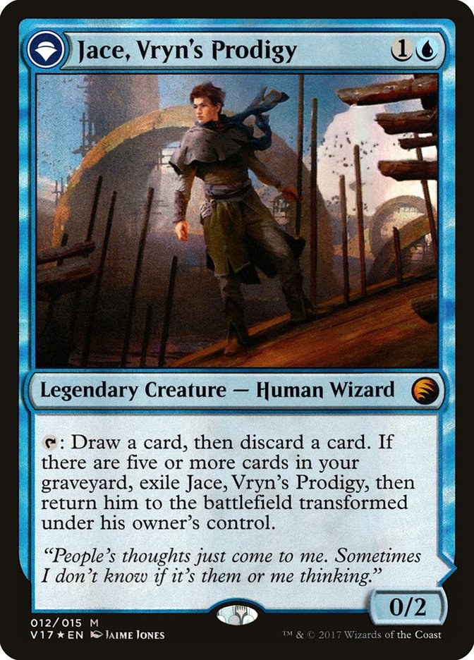 Jace, Vryn's Prodigy (V17-012) - From the Vault: Transform: (originpwdfc) Foil