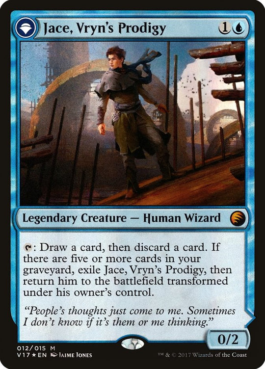 Jace, Vryn's Prodigy (V17-012) - From the Vault: Transform: (originpwdfc) Foil