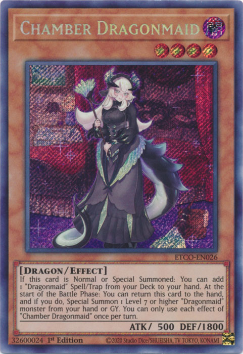 Chamber Dragonmaid [ETCO-EN026] Secret Rare | The CG Realm