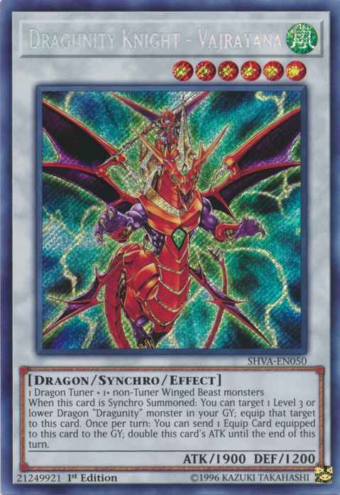 Dragunity Knight - Vajrayana [SHVA-EN050] Secret Rare | The CG Realm