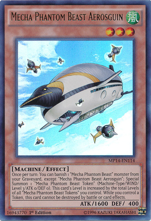 Mecha Phantom Beast Aerosguin [MP14-EN114] Ultra Rare | The CG Realm