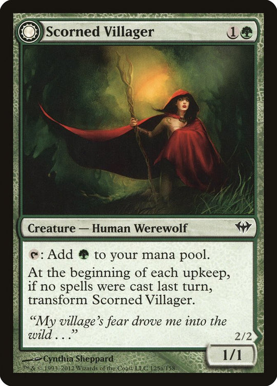 Scorned Villager (DKA-125) - Dark Ascension: (Double Faced Transform)