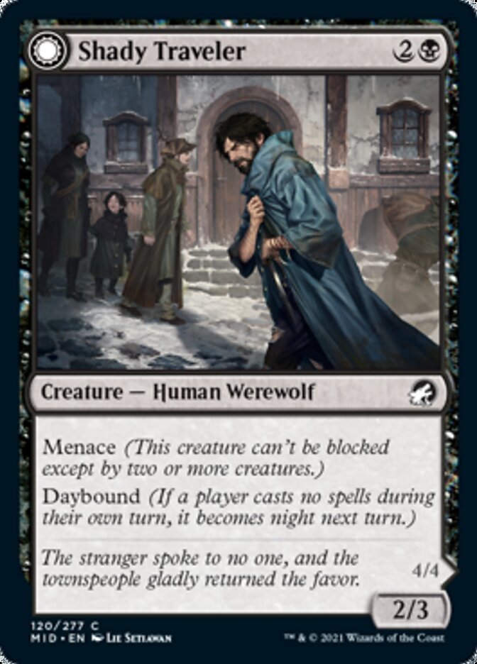Shady Traveler (MID-120) - Innistrad: Midnight Hunt: (Double Faced Transform)