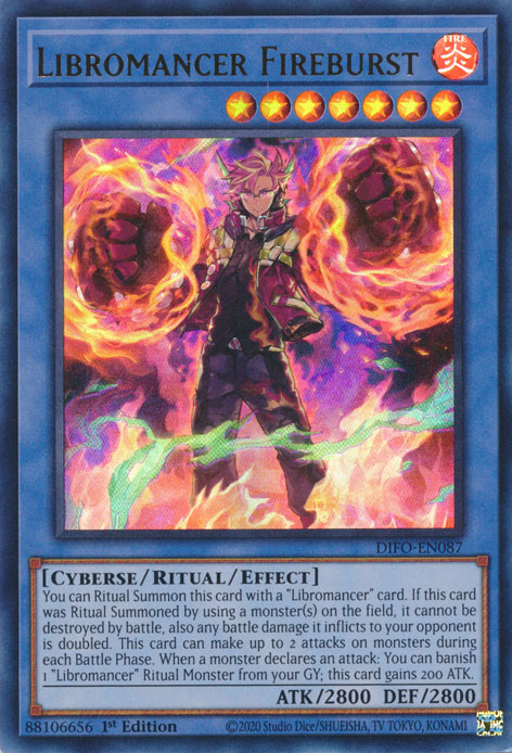 Libromancer Fireburst [DIFO-EN087] Ultra Rare | The CG Realm