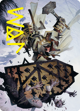 Estwald Shieldbasher Art Card (Gold-Stamped Signature) [Innistrad: Crimson Vow Art Series] | The CG Realm
