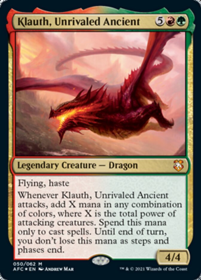 Klauth, Unrivaled Ancient [Dungeons & Dragons: Adventures in the Forgotten Realms Commander] | The CG Realm