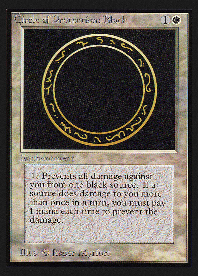 Circle of Protection: Black [Collectors' Edition] | The CG Realm