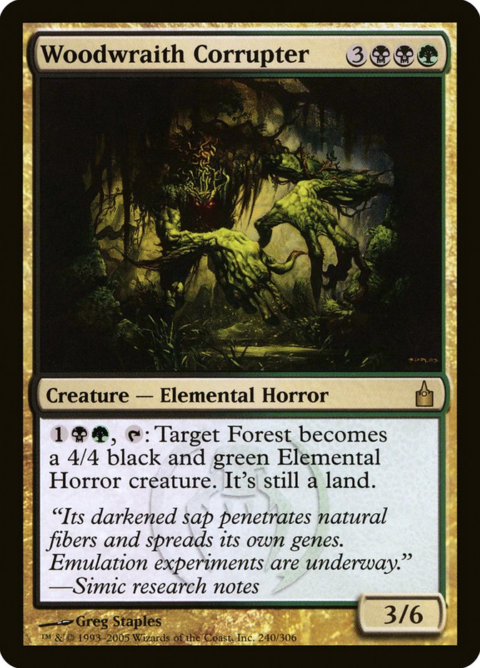 Woodwraith Corrupter [Ravnica: City of Guilds] | The CG Realm