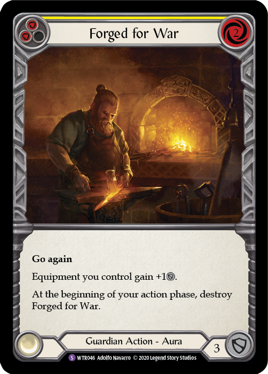 Forged for War [U-WTR046] (Welcome to Rathe Unlimited)  Unlimited Rainbow Foil | The CG Realm