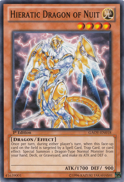 Hieratic Dragon of Nuit [GAOV-EN018] Common | The CG Realm