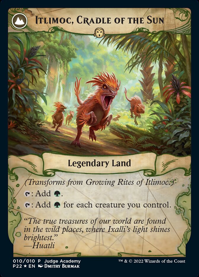 Growing Rites of Itlimoc (JDG-010) - Judge Gift Cards 2022: (compasslanddfc) Foil