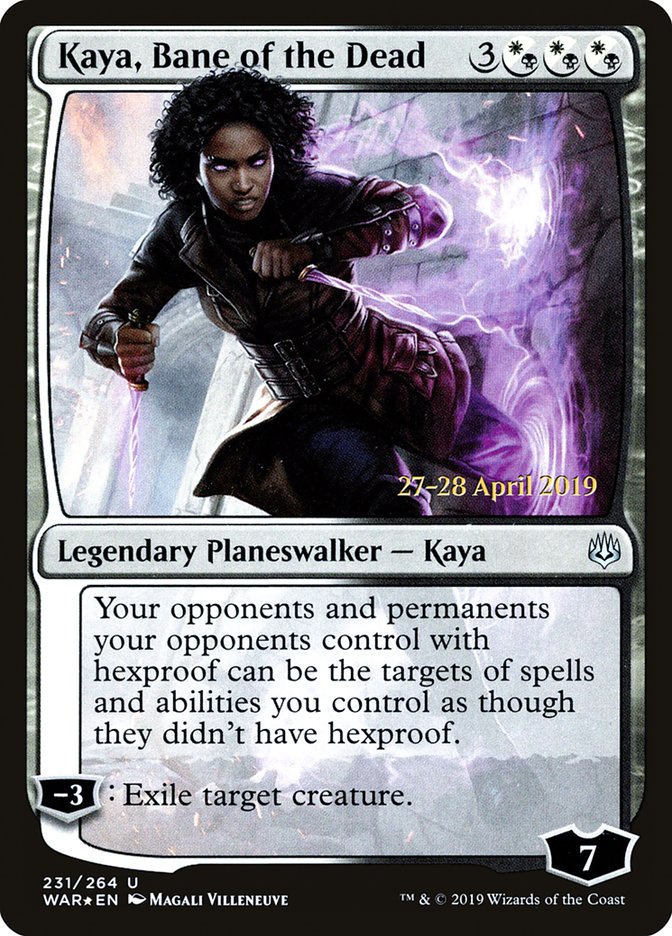 Kaya, Bane of the Dead [War of the Spark Prerelease Promos] | The CG Realm