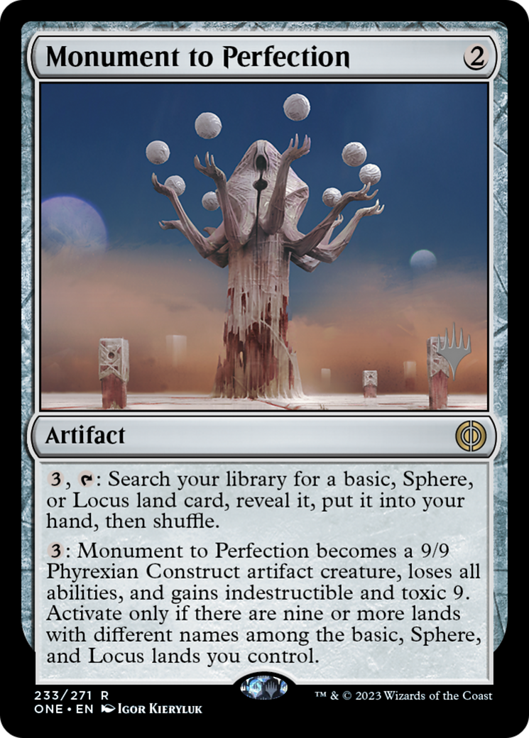 Monument to Perfection (Promo Pack) [Phyrexia: All Will Be One Promos] | The CG Realm