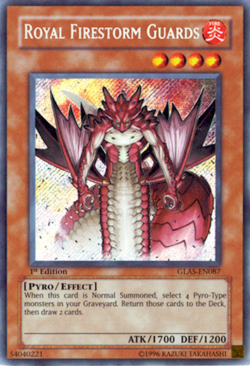 Royal Firestorm Guards [GLAS-EN087] Secret Rare | The CG Realm