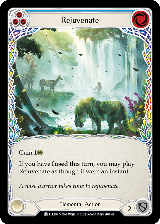 Rejuvenate (Blue) [ELE108] (Tales of Aria)  1st Edition Normal | The CG Realm