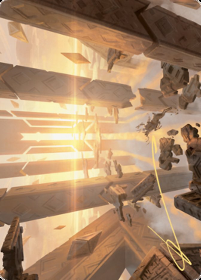 Skyclave Basilica Art Card (Gold-Stamped Signature) [Zendikar Rising Art Series] | The CG Realm