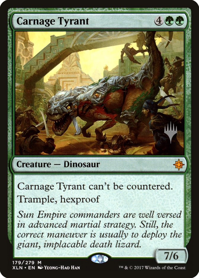 Carnage Tyrant (Promo Pack) [Ixalan Promos] | The CG Realm