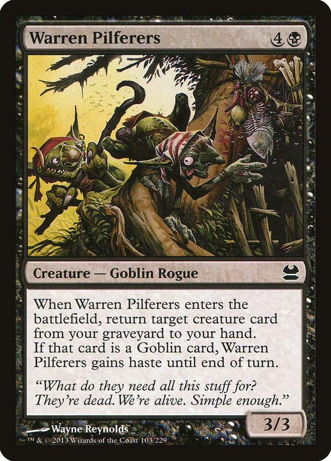 Warren Pilferers [Modern Masters] | The CG Realm