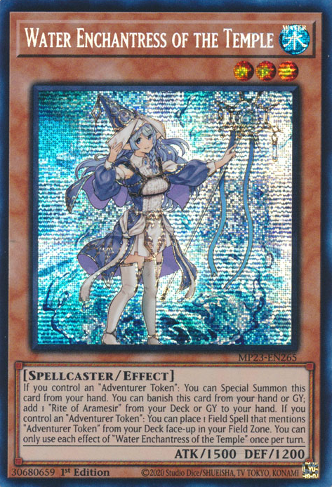 Water Enchantress of the Temple [MP23-EN265] Prismatic Secret Rare | The CG Realm