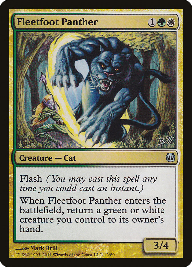 Fleetfoot Panther [Duel Decks: Ajani vs. Nicol Bolas] | The CG Realm