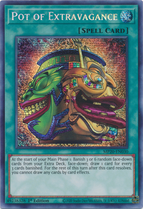 Pot of Extravagance [MP20-EN030] Prismatic Secret Rare | The CG Realm