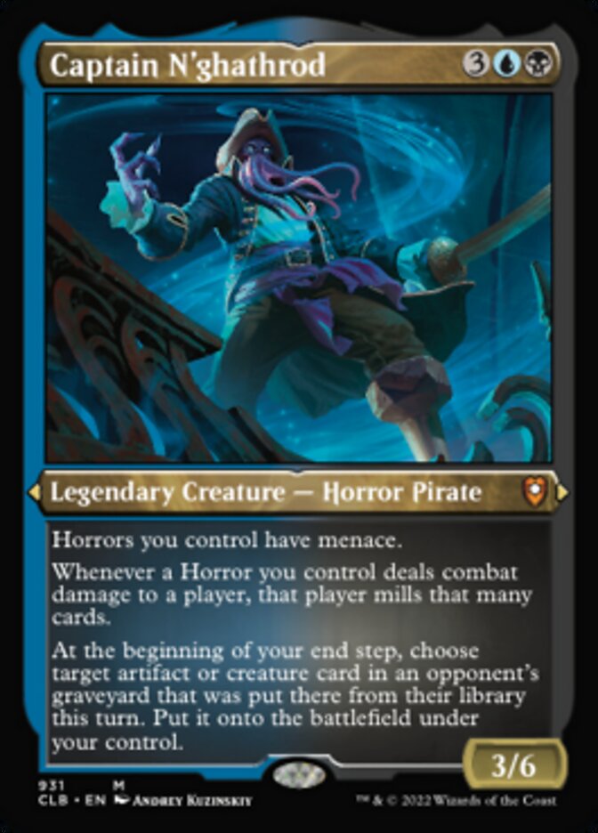 Captain N'ghathrod (Display Commander) (Foil Etched) [Commander Legends: Battle for Baldur's Gate] | The CG Realm