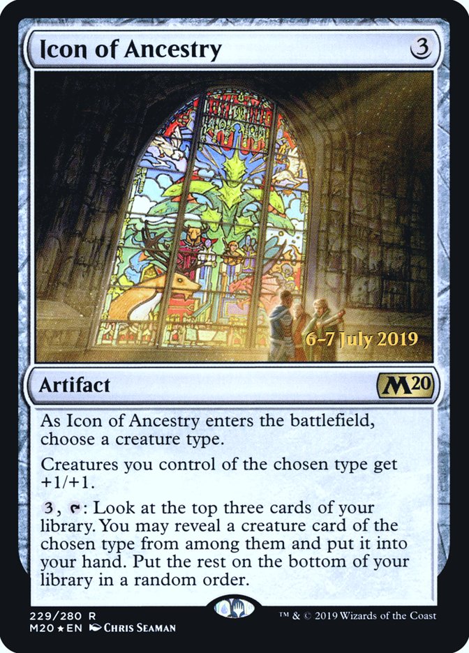 Icon of Ancestry [Core Set 2020 Prerelease Promos] | The CG Realm