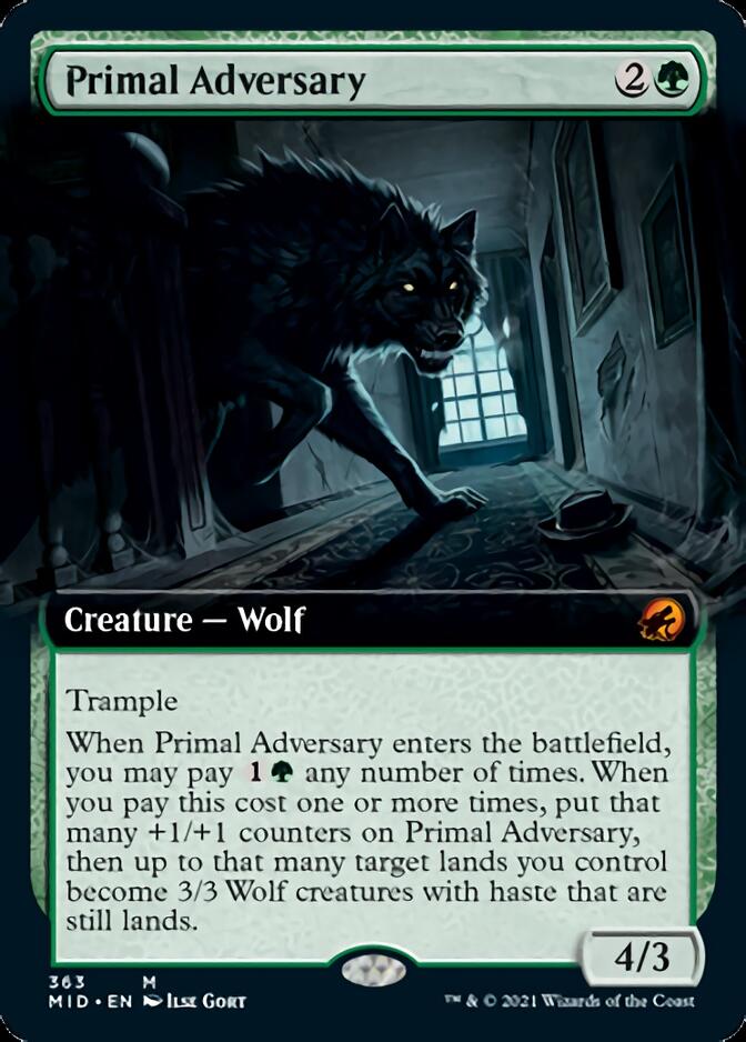 Primal Adversary (Extended Art) [Innistrad: Midnight Hunt] | The CG Realm