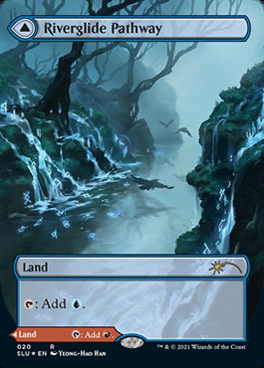 Riverglide Pathway (Borderless) (SLU-020) - Secret Lair: Ultimate Edition: (Showcase) Foil