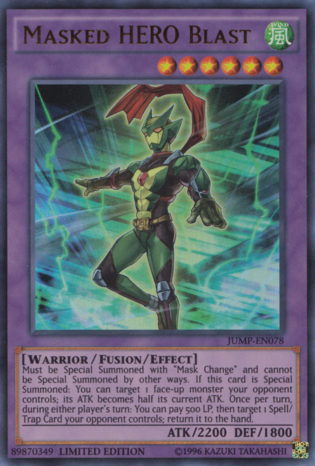 Masked HERO Blast [JUMP-EN078] Ultra Rare | The CG Realm
