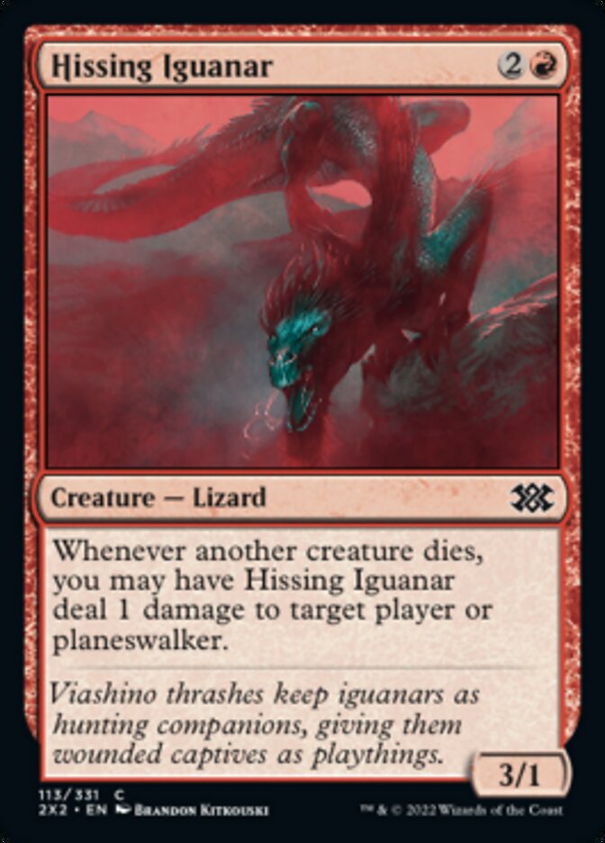 Hissing Iguanar [Double Masters 2022] | The CG Realm