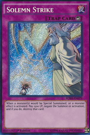 Solemn Strike [BOSH-EN079] Secret Rare | The CG Realm