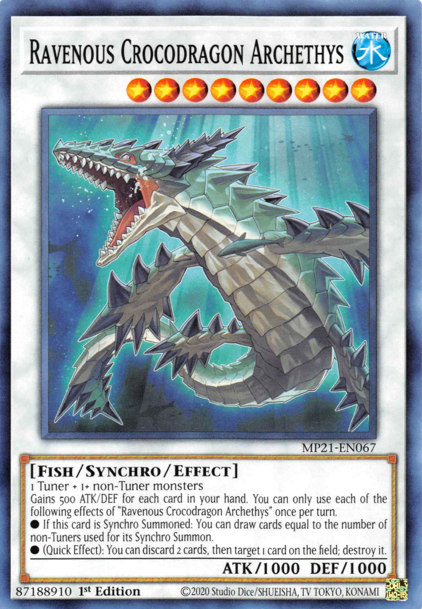 Ravenous Crocodragon Archethys [MP21-EN067] Common | The CG Realm