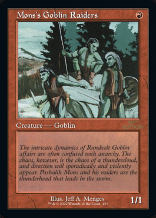 Mons's Goblin Raiders (Retro Frame) (30A-457) - 30th Anniversary Edition