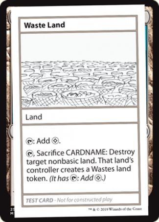 Waste Land (2021 Edition) [Mystery Booster Playtest Cards] | The CG Realm