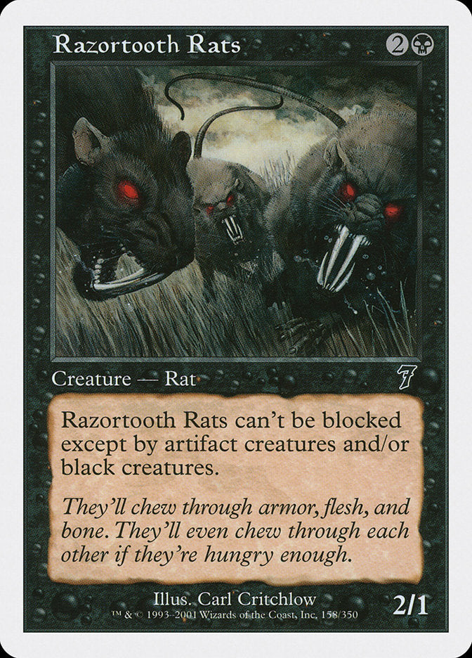 Razortooth Rats [Seventh Edition] | The CG Realm