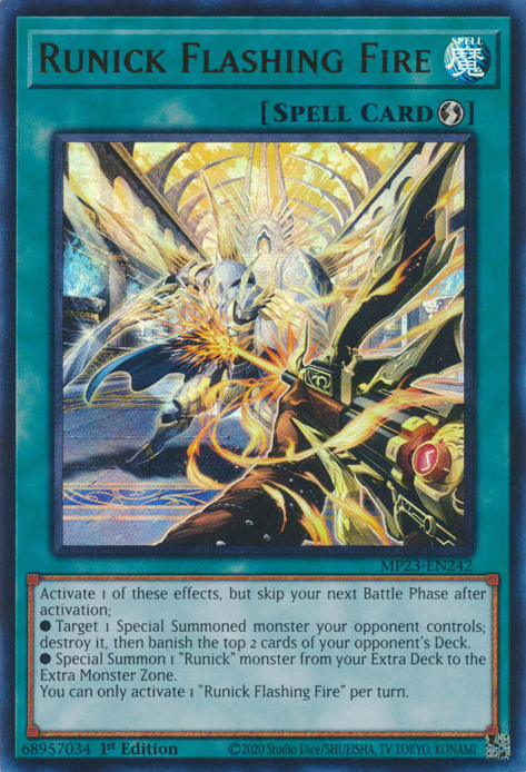 Runick Flashing Fire [MP23-EN242] Ultra Rare | The CG Realm