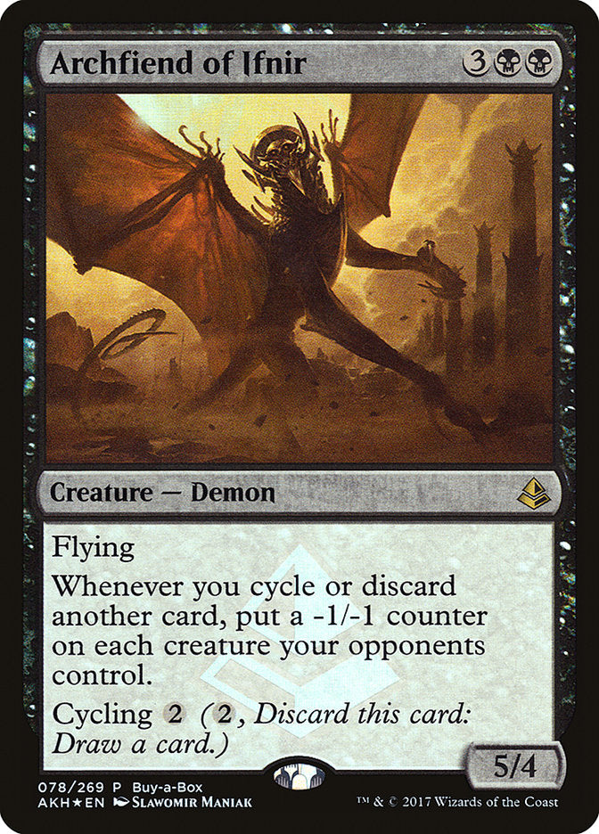 Archfiend of Ifnir (Buy-A-Box) [Amonkhet Promos] | The CG Realm