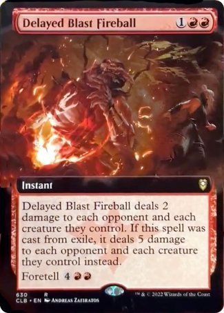 Delayed Blast Fireball (Extended Art) [Commander Legends: Battle for Baldur's Gate] | The CG Realm
