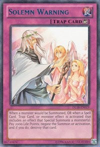 Solemn Warning (Blue) [DL18-EN019] | The CG Realm