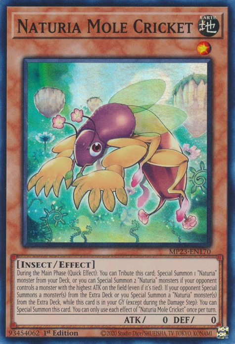 Naturia Mole Cricket [MP23-EN170] Super Rare | The CG Realm