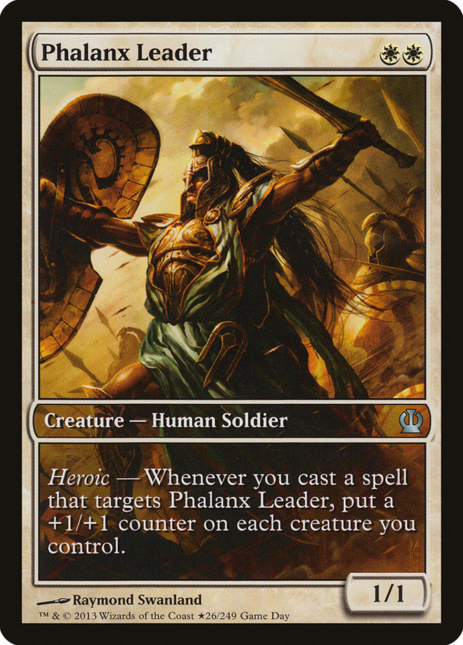 Phalanx Leader (Game Day) (Extended Art) [Theros Promos] | The CG Realm