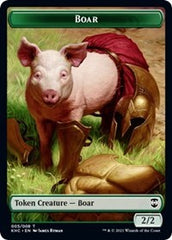 Boar // Spirit Double-Sided Token [Kaldheim Commander Tokens] | The CG Realm