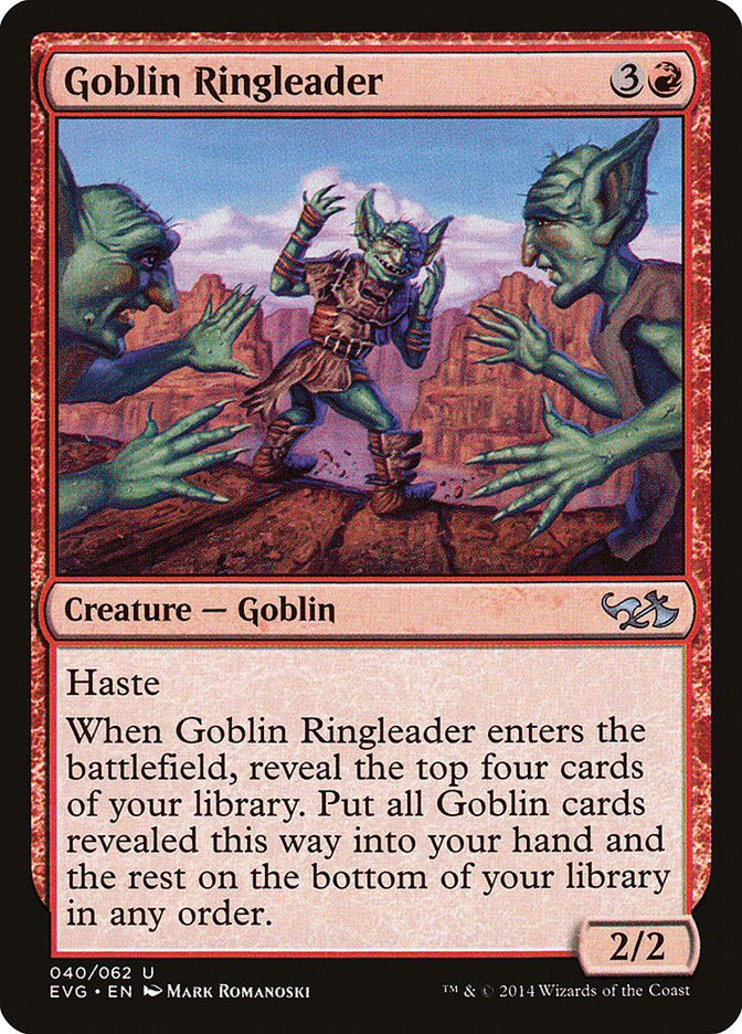 Goblin Ringleader (Elves vs. Goblins) [Duel Decks Anthology] | The CG Realm