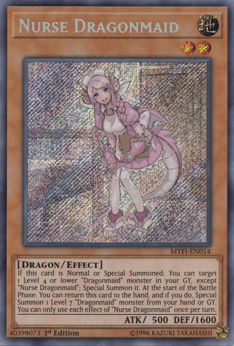 Nurse Dragonmaid [MYFI-EN014] Secret Rare | The CG Realm