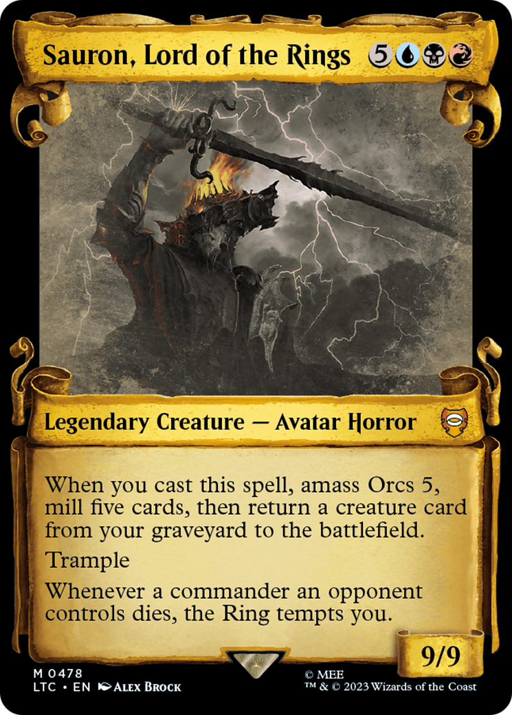Sauron, Lord of the Rings [The Lord of the Rings: Tales of Middle-Earth Commander Showcase Scrolls] | The CG Realm