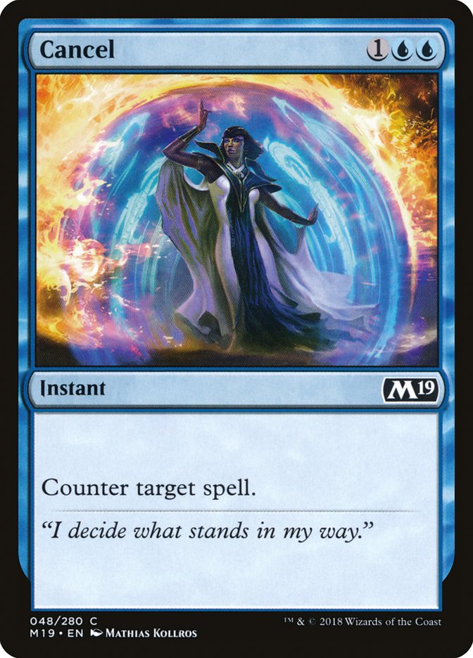 Cancel [Core Set 2019] | The CG Realm